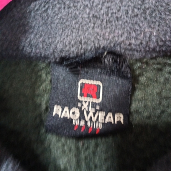 God bless America Half Zip Pullover Sweatshirt Mens Size XL Green - Picture 5 of 8